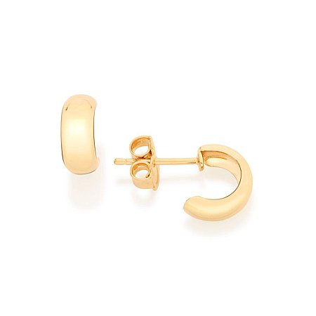 ARGOLA ARO LISO FOLHEADO A OURO. MED 0,90CM ROMMANEL 525886