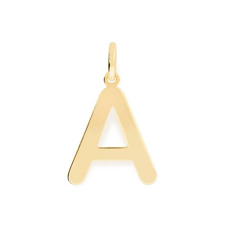 PINGENTE FOLHEADO A OURO LETRAS. MED 2,5CM ROMMANEL 542134