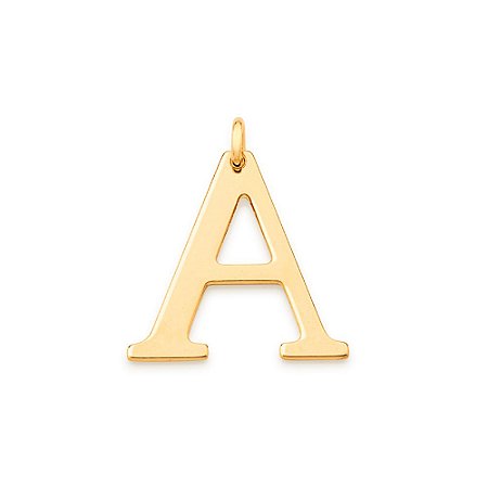 PINGENTE FOLHEADO A OURO LETRAS. MED 2,8CM ROMMANEL 542323