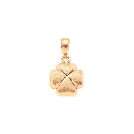 PINGENTE FOLHEADO A OURO TREVO DE QUATRO FOLHAS. MED 1,2CM ROMMANEL 540262