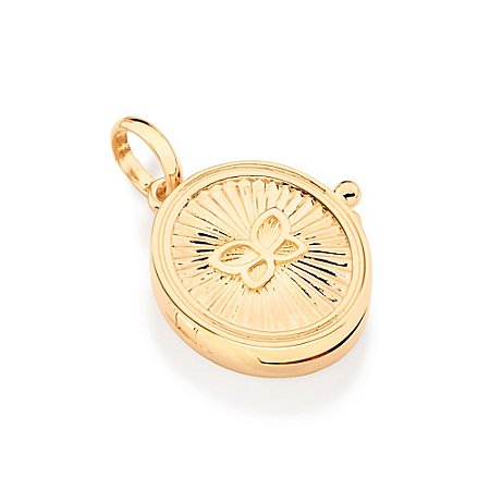 PINGENTE FOLHEADO A OURO RELICÁRIO. MED 2,10CM ROMMANEL 542444