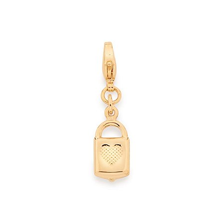 BERLOQUE CADEADO FOLHEADO A OURO. MED 2,7CM ROMMANEL 542439