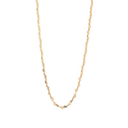 CORRENTE FOLHEADO A OURO ELOS CORAÇÕES. MED 50CM ROMMANEL 531472