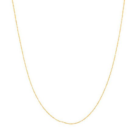 CORRENTE FOLHEADO A OURO FIO TORCIDO. MED 50CM ROMMANEL 530445