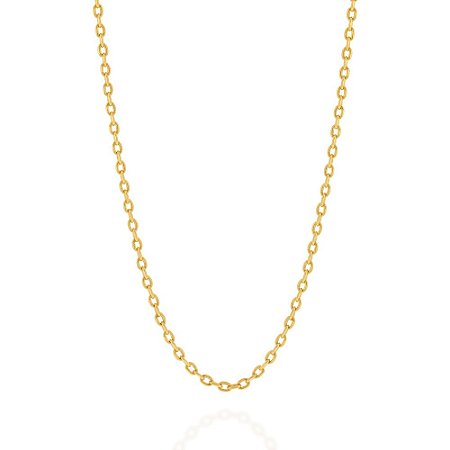 CORRENTE FOLHEADO A OURO FIO CADEADO. MED 50CM ROMMANEL 530432