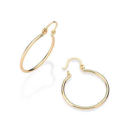 ARGOLA FINA FOLHEADO A OURO. MED 2,5CM ROMMANEL 520280
