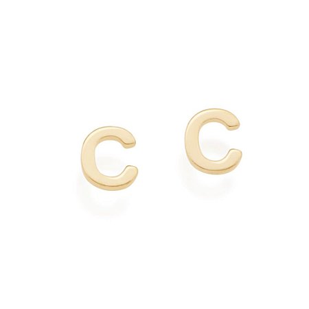 BRINCO FOLHEADO A OURO LETRAS. MED 0,50CM ROMMANEL 526306