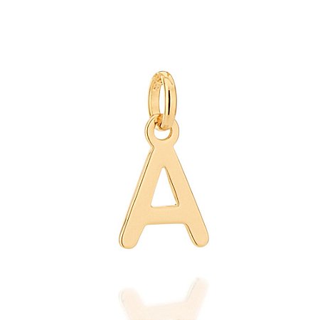 PINGENTE FOLHEADO A OURO LETRAS. MED 1,50CM ROMMANEL 542030