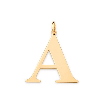 PINGENTE FOLHEADO A OURO LETRAS. MED 3,9CM ROMMANEL 542603