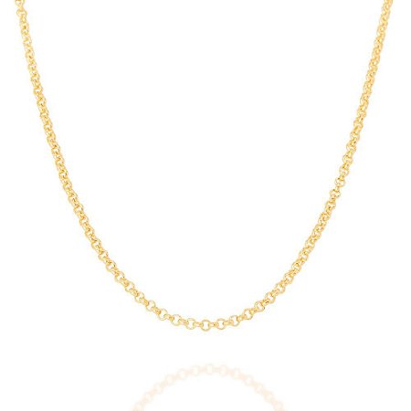 CORRENTE FOLHEADO A OURO FIO ELO PORTUGUÊS. MED 40CM ROMMANEL 530676