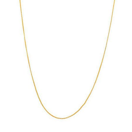 CORRENTE FOLHEADO A OURO FIO VENEZIANA. MED 50CM ROMMANEL 530794