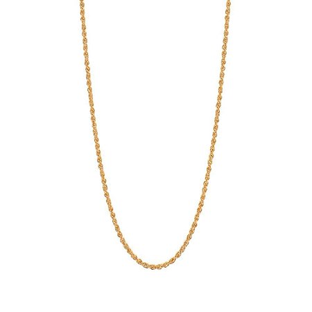 CORRENTE FOLHEADO A OURO ELOS ENTRELAÇADOS. MED 70CM ROMMANEL 531877