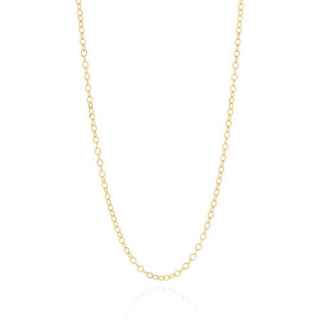 CORRENTE FOLHEADO A OURO ELO CADEADO OVAL. MED 50CM ROMMANEL 532338