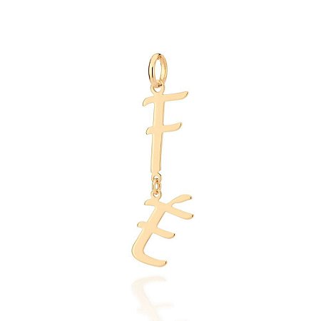 PINGENTE FOLHEADO A OURO FÉ. MED 4,3CM ROMMANEL 542633
