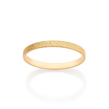 ALIANÇA DIAMANTADA FOLHEADO A OURO 2MM ROMMANEL 513275
