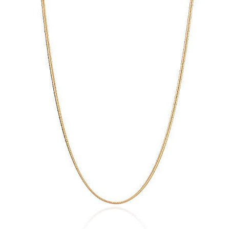 CORRENTE FOLHEADO A OURO FIO RABO DE RATO. MED 70CM ROMMANEL 532451
