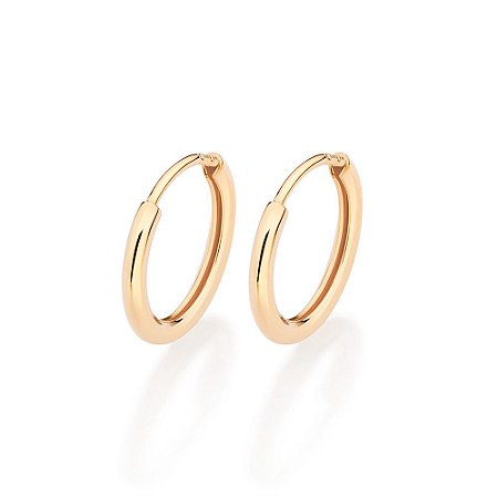 ARGOLA FOLHEADO A OURO. MED 1,3CM ROMMANEL 527164