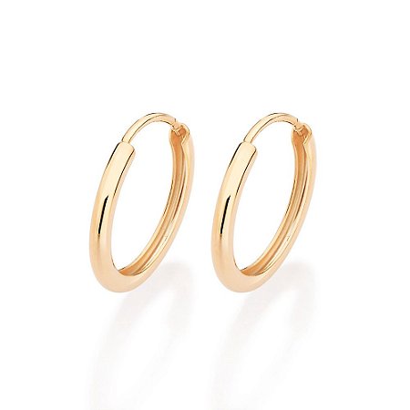 ARGOLA FOLHEADO A OURO. MED 1,6CM ROMMANEL 527165