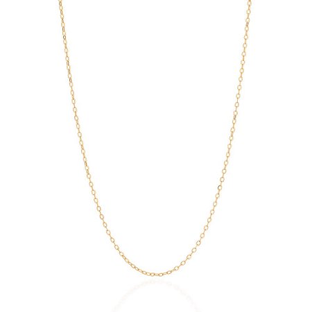 CORRENTE FOLHEADO A OURO ELO CADEADO. MED 80CM ROMMANEL 532478