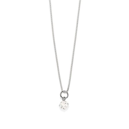 GARGANTILHA PRATA 925 PONTO DE LUZ COM ZIRCÔNIA 45CM ROMMANEL 830045