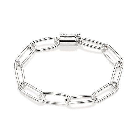 PULSEIRA PRATA 925 ELO OVAL LONGO 18CM ROMMANEL 850041