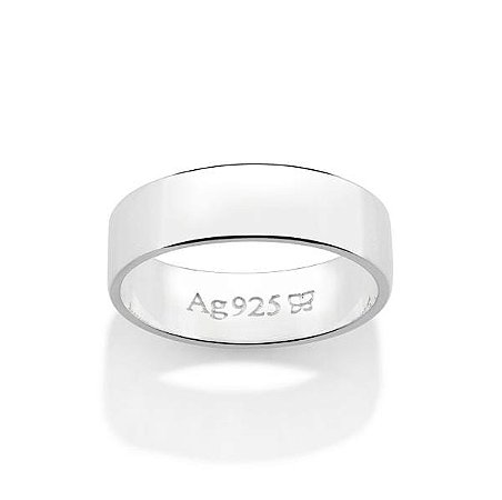 ALIANÇA DE COMPROMISSO PRATA 925 LISA 5MM ROMMANEL 810206