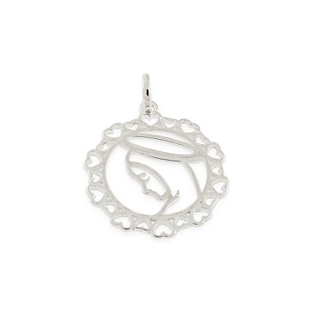 PINGENTE PRATA 925 NOSSA SENHORA APARECIDA. MED 2,6CM ROMMANEL 840063