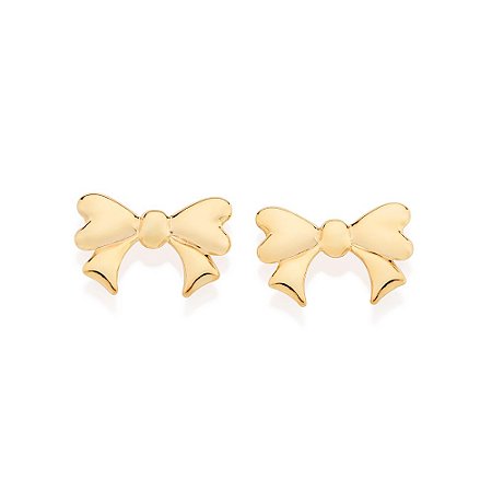 BRINCO LAÇO FOLHEADO A OURO. MED 1,7CM ROMMANEL 527259