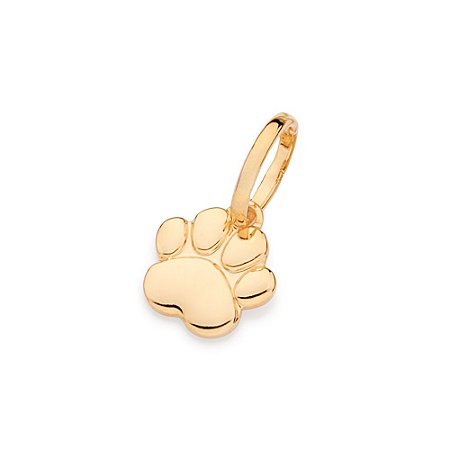 PINGENTE FOLHEADO A OURO PATA DE PET. MED 1,4CM ROMMANEL 542767