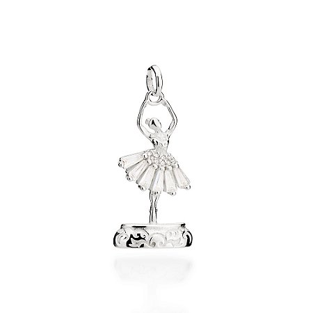 PINGENTE PRATA 925 BAILARINA. MED 3,2CM ROMMANEL 840071