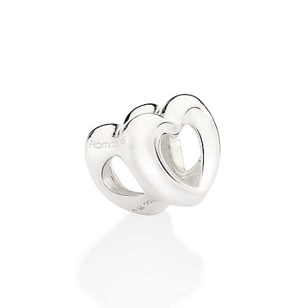 BERLOQUE CORAÇÃO PASSANTE PRATA 925. MED 1,3CM ROMMANEL 840082