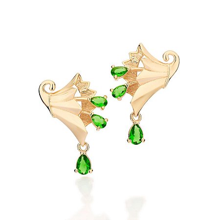 BRINCO FOLHEADO A OURO VASO DA PROSPERIDADE. MED 2,9CM ROMMANEL 527281