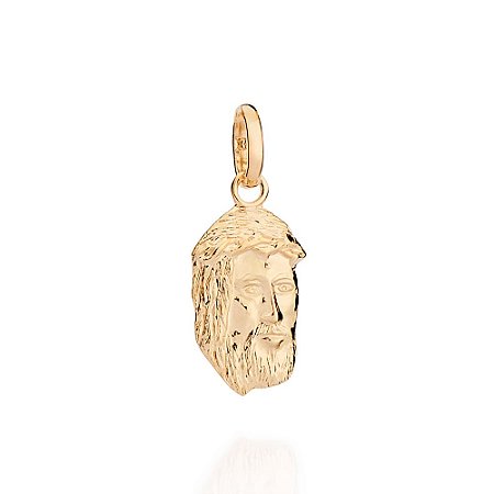 PINGENTE FOLHEADO A OURO FACE DE CRISTO. MED 2,4CM ROMMANEL 542846