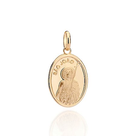 PINGENTE MEDALHA FOLHEADO A OURO SÃO JOÃO. MED 2,8CM ROMMANEL 542847