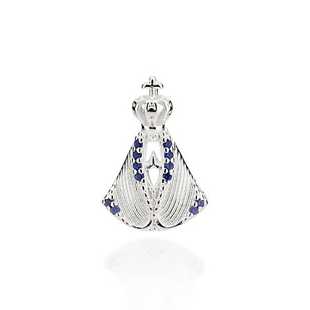 PINGENTE PRATA 925 NOSSA SENHORA APARECIDA. MED 1,7CM ROMMANEL 840085