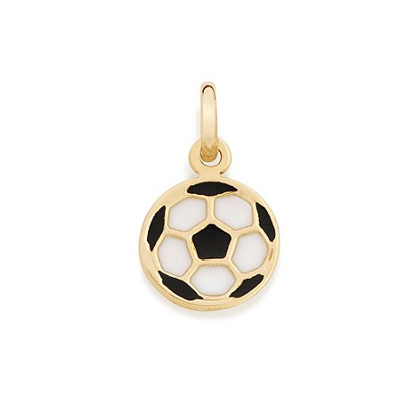 PINGENTE INFANTIL FOLHEADO A OURO FORMATO DE BOLA. MED 1,6CM ROMMANEL 542163