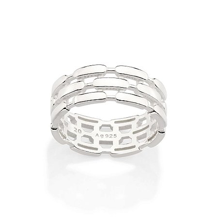 ANEL MASCULINO PRATA 925 PULSEIRA DE RELÓGIO ROMMANEL 810304