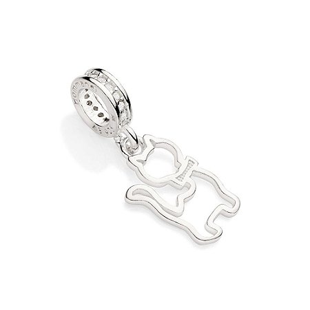 BERLOQUE PRATA 925 GATO VAZADO. MED 2CM ROMMANEL 840101