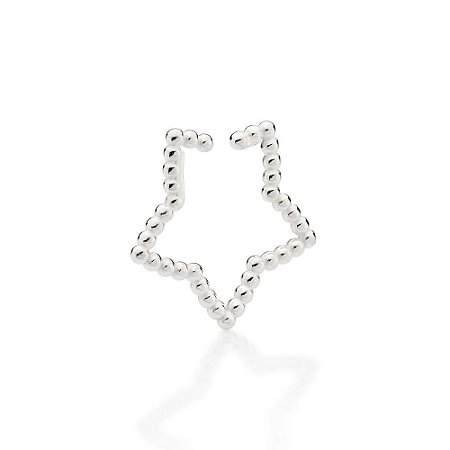 PIERCING DE PRESSÃO ESTRELA PRATA 925. MED 1,4CM ROMMANEL 820184