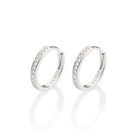ARGOLA PRATA 925 COM ZIRCÔNIAS. MED 1,5CM ROMMANEL 820172