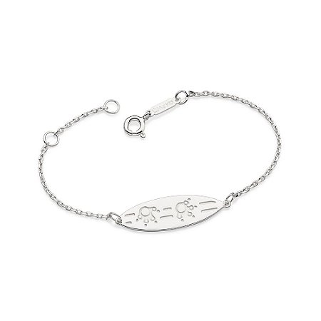 PULSEIRA PRATA 925 PRANCHA DE SURF. MED 16CM ROMMANEL 850076