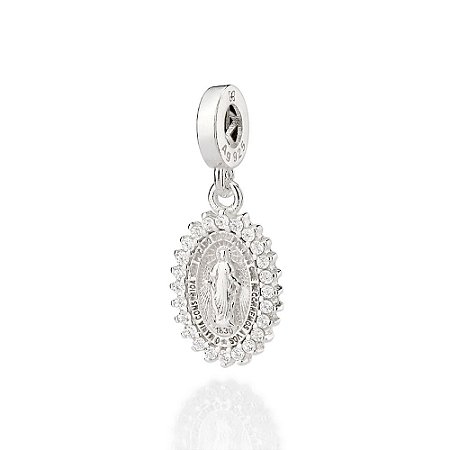 BERLOQUE PRATA 925 NOSSA SENHORA DAS GRAÇAS. MED 2,6CM ROMMANEL 840155