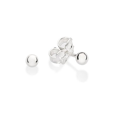 BRINCO BOLA LISA PRATA 925. MED 3MM ROMMANEL 820212