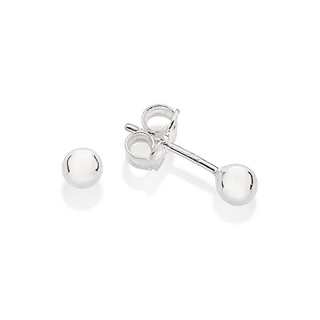 BRINCO BOLA LISA PRATA 925. MED 4MM ROMMANEL 820213