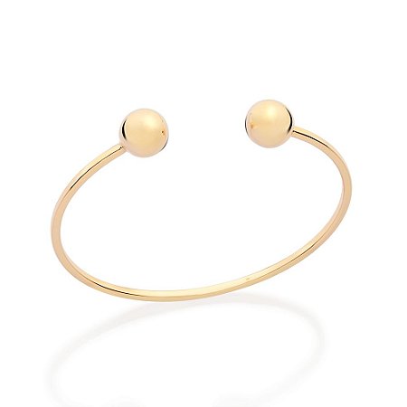 BRACELETE COM ESFERAS FOLHEADO A OURO. MED 6,5CM ROMMANEL 552168
