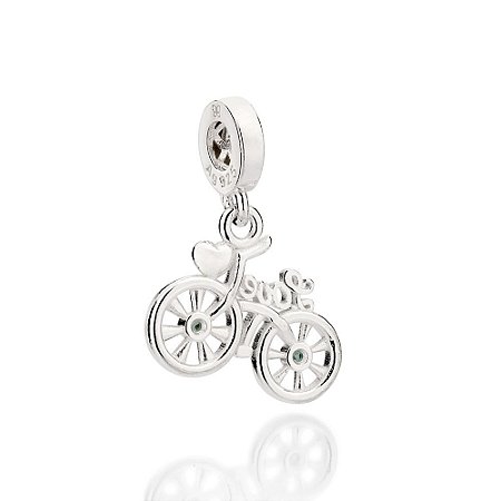 BERLOQUE PRATA 925 BICICLETA COM ZIRCÔNAIS. MED 2,3CM ROMMANEL 840173