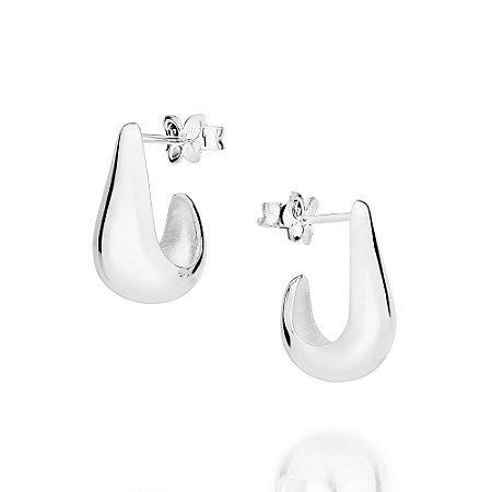 ARGOLA GOTA LISA PRATA 925. MED 1,6CM ROMMANEL 820233