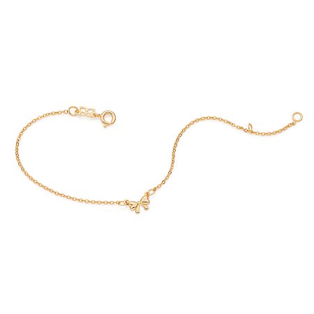 PULSEIRA FOLHEADO A OURO COM LAÇO. MED 19CM ROMMANEL 552179