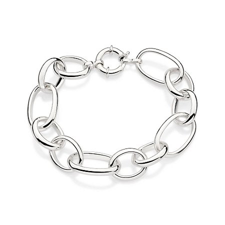 PULSEIRA PRATA 925 ELO CADEADO. MED 20CM ROMMANEL 850071