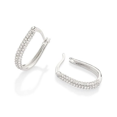 ARGOLA PRATA 925 COM ZIRCÔNIAS ROMMANEL 820177